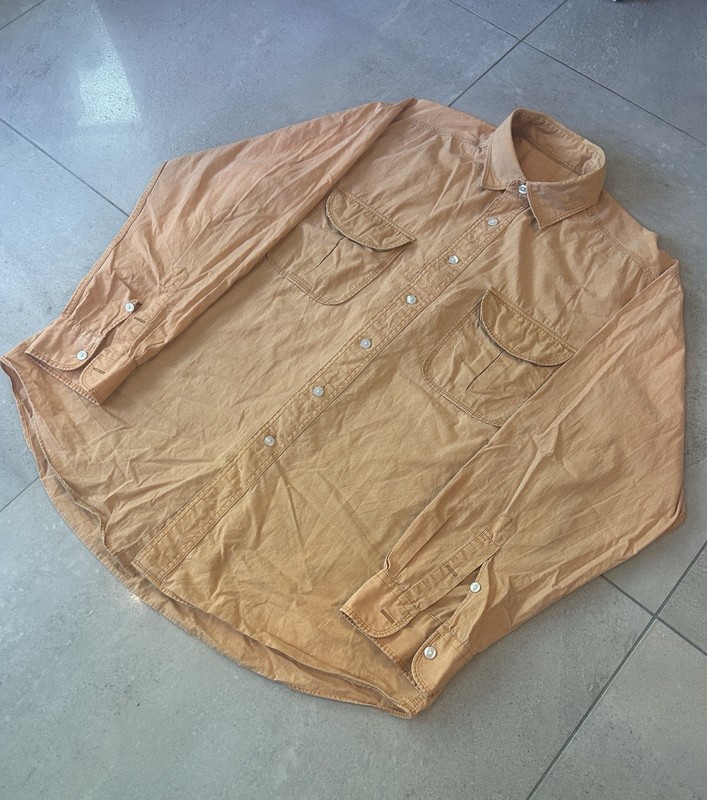 1970’/1980’ Vintage Double Flap Button Down Made in Hong Kong