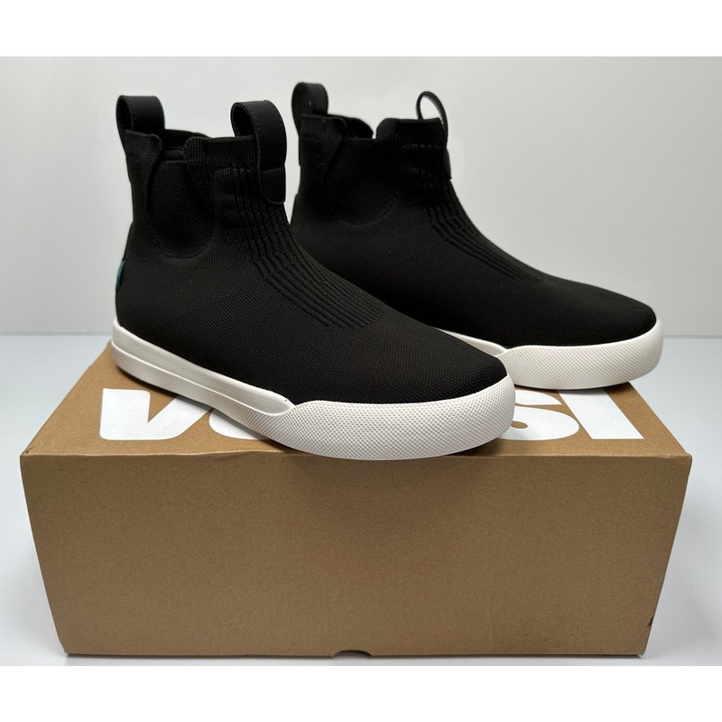 Vessi Women’s Weekend Chelsea Boots Asphalt Black Size 7 NIB #02S