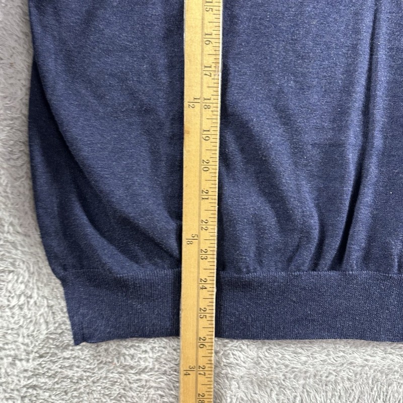 Brooks Brothers Sweater Mens XL Blue Supima Cotton V Neck Casual Dressy gallery