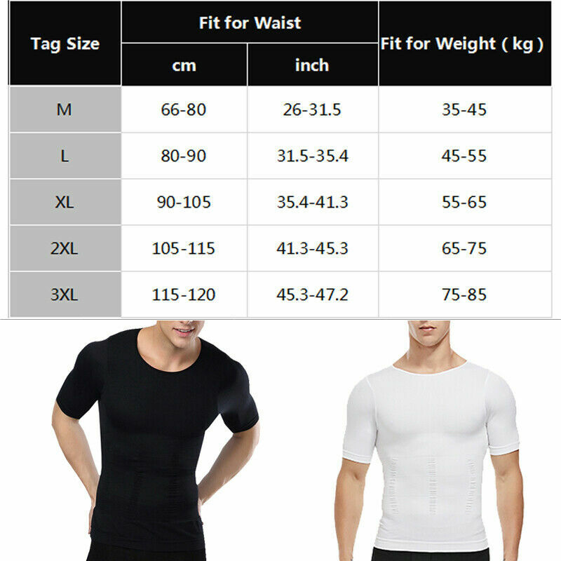 Men's Compression Slimming Body Shaper Gynecomastia Shirt Posture Corrector Vest gallery