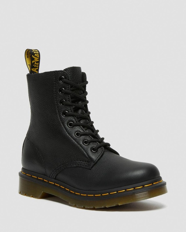 Dr. Martens 1460 Pascal Boots Women’s Sz. 6 Black Virginia Leather Combat