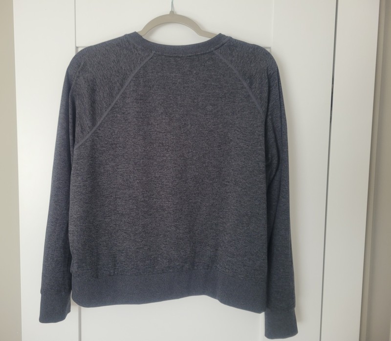 Vuori Halo Crew Long Sleeve Top Women’s Charcoal Dreamknit Athleisure SizeM gallery