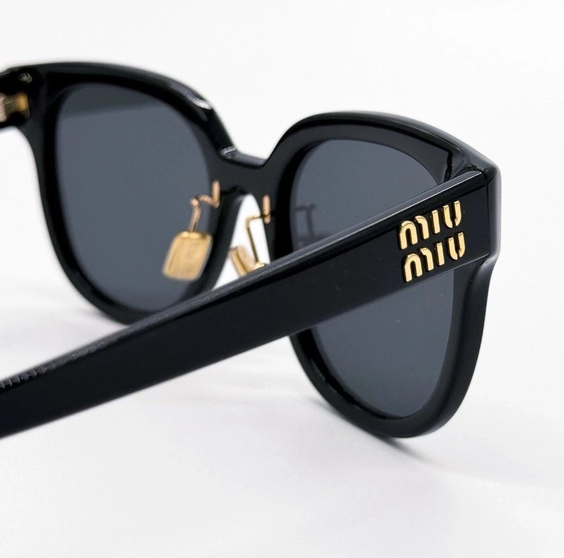 NEW MIU MIU SMU 01Z Black Women Sunglasses MU01ZS gallery