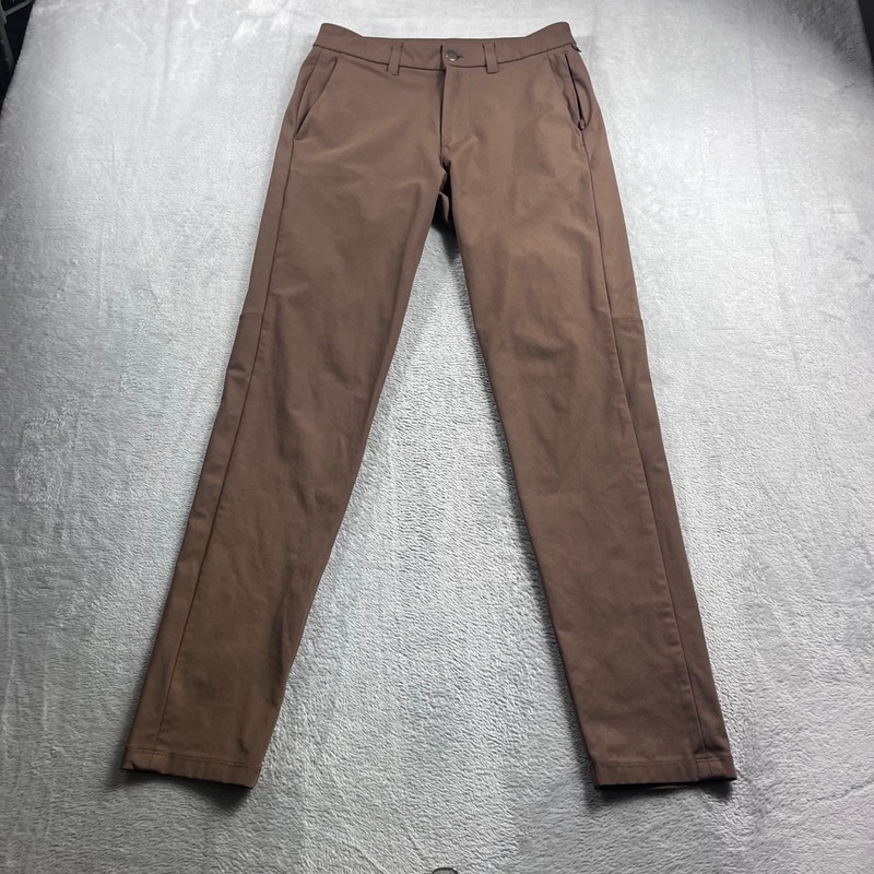 Lululemon Commission Slim-Fit Pant Warpstreme Roasted Brown 28 LM5AF2S