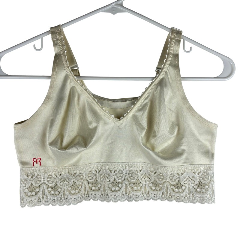 Ruby Ribbon Lace Band Demiette Bra Style 3033 Size 32 Ivory White Level 4 NWOT
