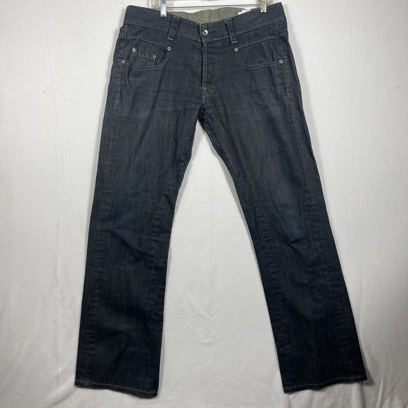 G-Star Raw Mens Denim Jeans Size 36×33 Radar Straight 3301 Button Up Adjustable.