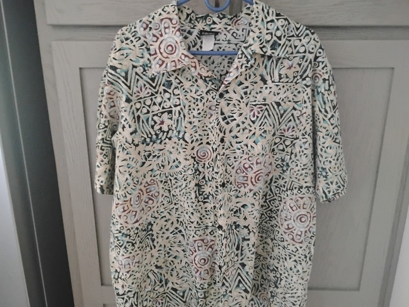 Edwards Casual Wear Men’s Tribal? Multicolor Short Sleeve Shirt Size XL Vintage
