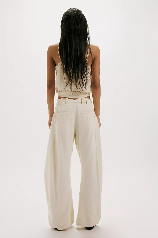 Freepeople - Spotlight Washed Barrel Chino Trousers - Discount gallery