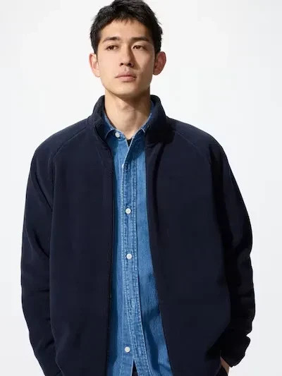 UNIQLO Fleece Full-Zip Jacket S-4XL 8 Colors Fluffy Machine-Washable Men 469955 gallery