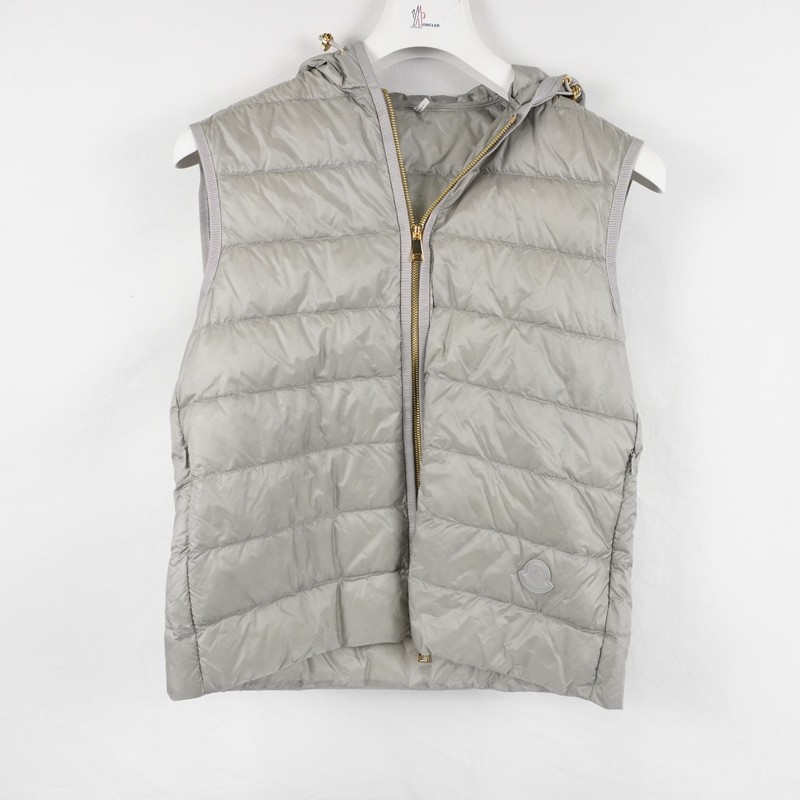 Moncler Reposse 3-In-1 Wool Blend Short Down Jacket In Gray Women's Brand Size 0 gallery