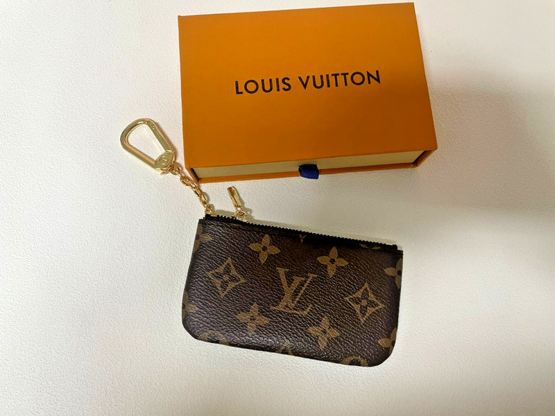 Authentic Louis Vuitton Monogram Key Pouch Pochette Cles Coin Purse gallery