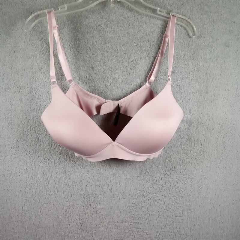XOXO Womens Blush Pink Wireless Push Up Bra Ladder Side Straps 34C 2042146