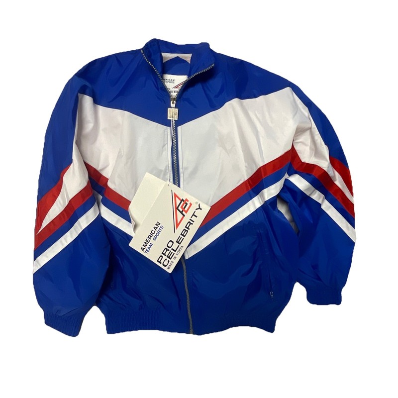 Vintage 90s NWT American Team Sports Pro Celebrity XS Windbreaker Full Zip