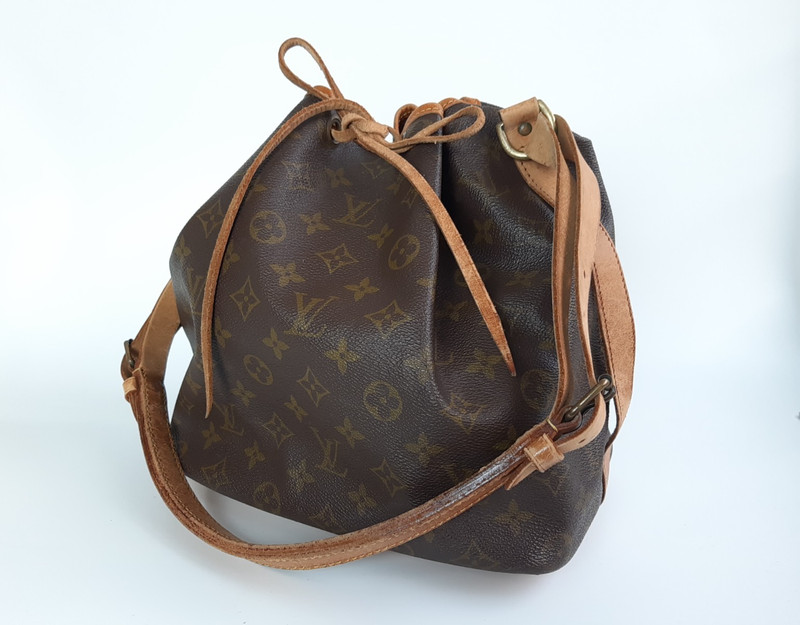 Louis Vuitton Petit Noe M42226 LV Shoulder Bag Brown Monogram PVC Women’s