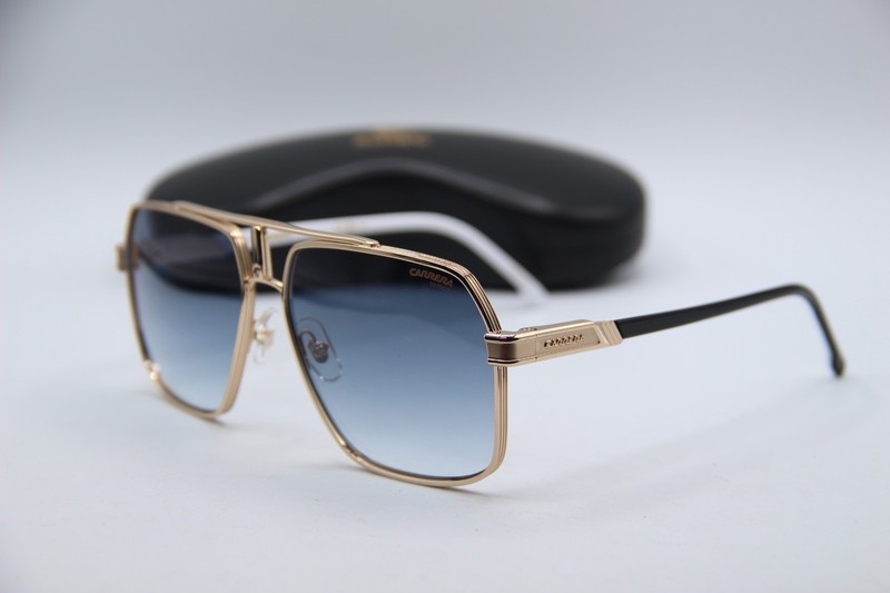 NEW CARRERA 1055/S J5G08 GOLD WHITE BLACK GRADIENT AUTHENTIC SUNGLASSES 62-15