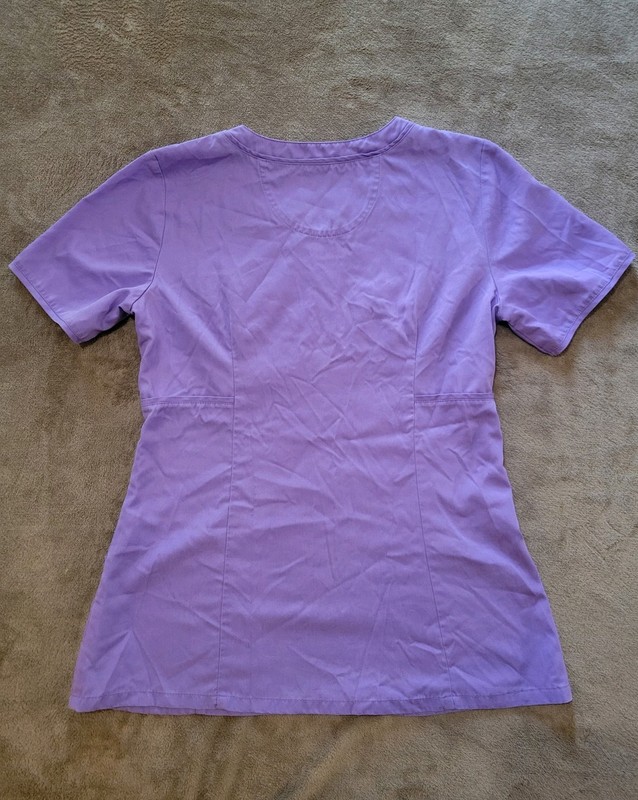 Landau Made Better TENCEL Scrub Top Nursing Uniform Women S PURPLE Short sleeve gallery