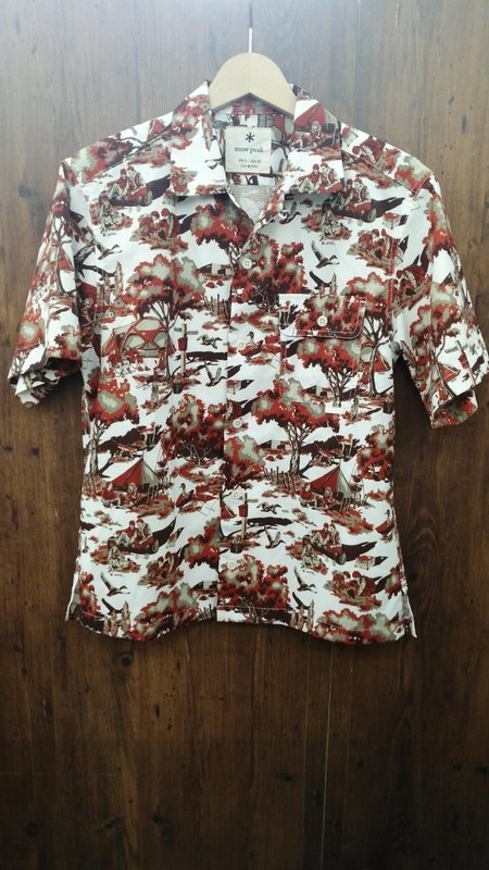SNOWPEAK Quick Dry Print Aloha Shirt Sh-19su102 Used