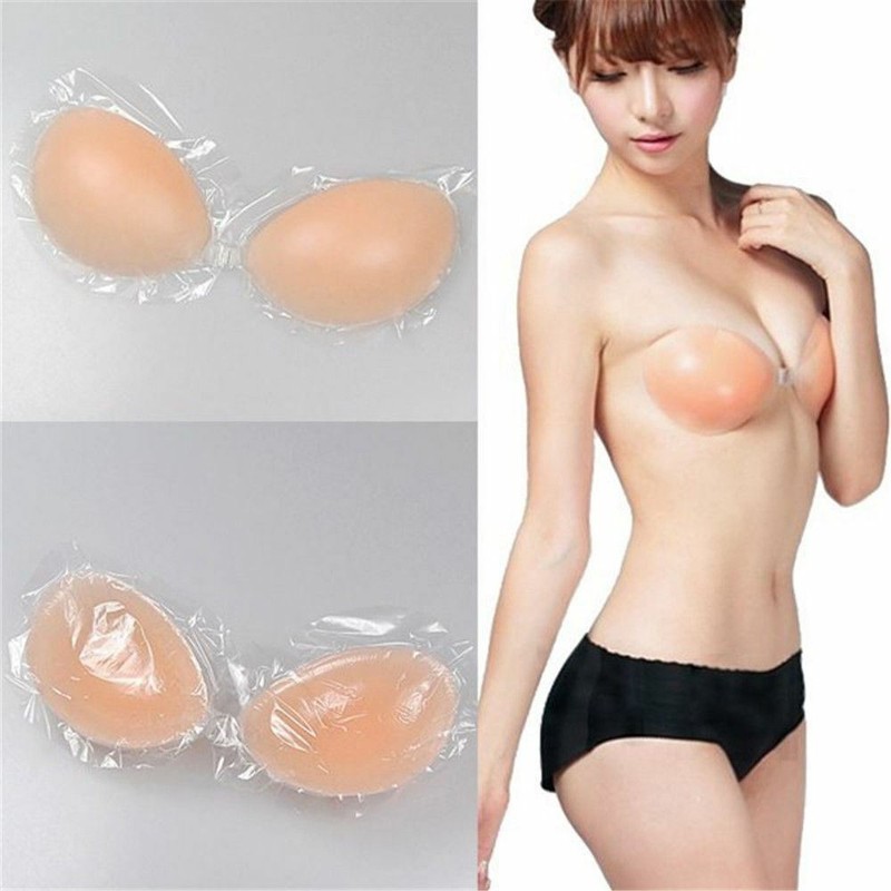 Silicone Self-adhesive Stick On Gel Push Up Strapless Backless Invisible Bras gallery