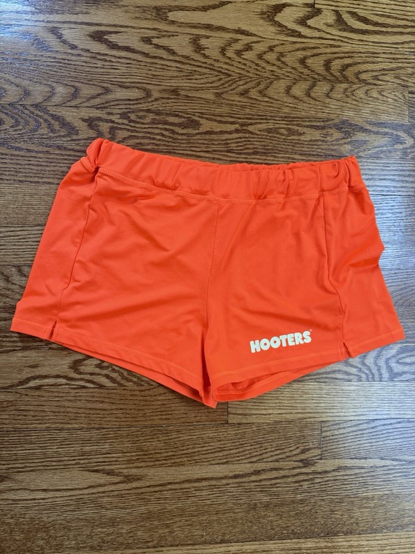Officially Licensed Hooters Shorts Orange Booty Shorts XL Ripple Junction