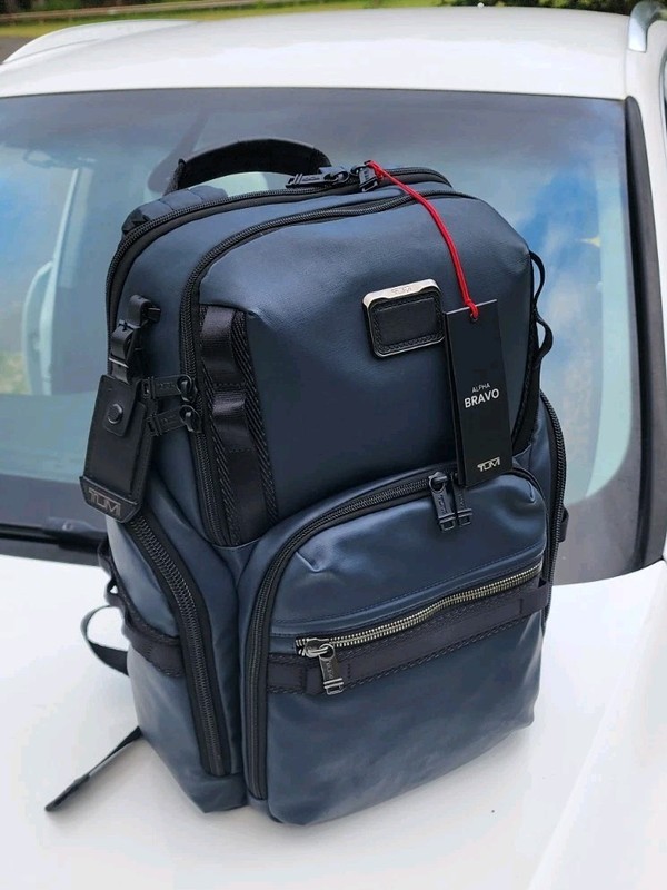 New W/ Tags TUMI ALPHA BRAVO SEARCH Backpack Navy