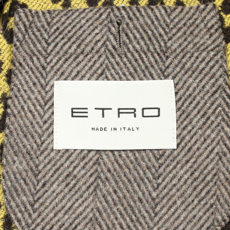 ETRO Herringbone Wool Silk Alpaca Coat - DUTY FREE gallery