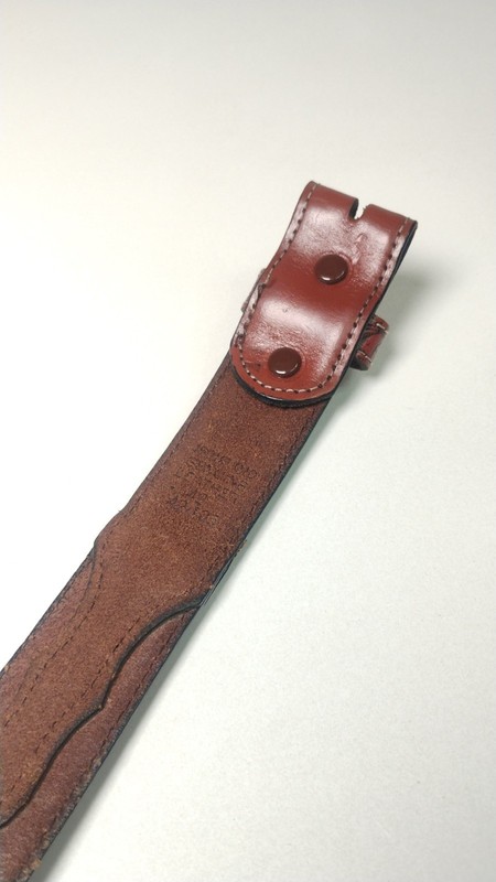 Vintage Floral Scroll Western Belt Cowboy Style Size 42 No Buckle Bonded Leather gallery