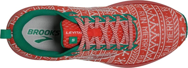 New Men's Brooks Levitate 5 Running Shoes Size 8-12 Run Merry Christmas 110370 gallery