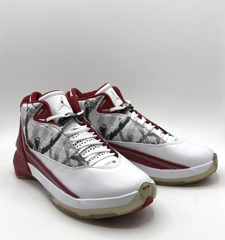 New Nike Air Jordan 22 OG 'Omega' White Red 315299 162 Men size 8.5 gallery