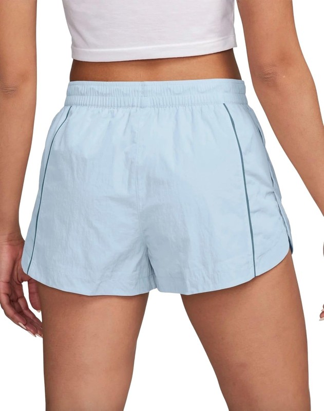 Nike Women's Windrunner Woven Shorts - Blue Tint/Smokey Blue/White - Medium gallery