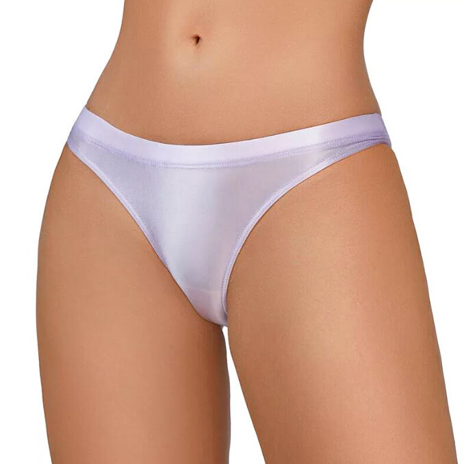 4PCS/LOT Sexy Women Silky Satin Panties Underwear Low Waist Thong Brief Lingerie gallery