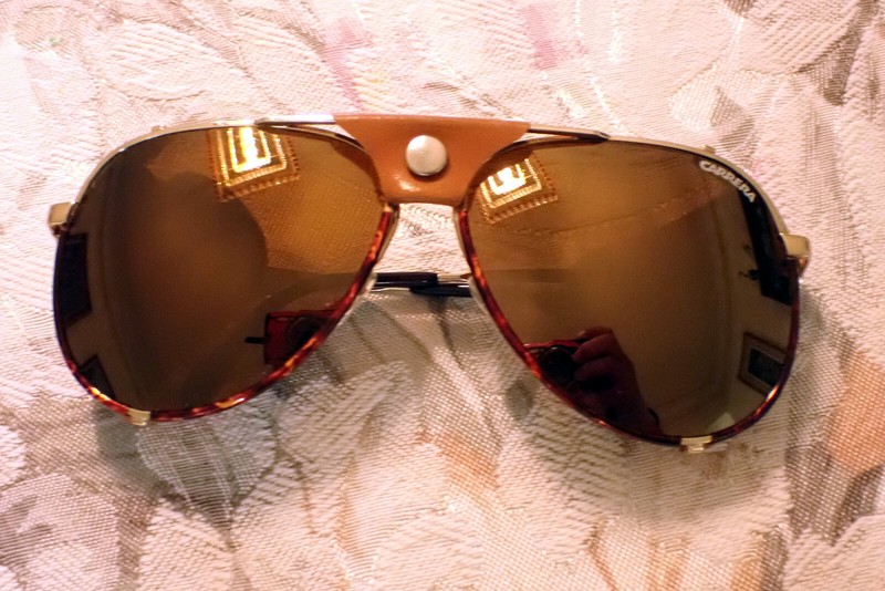 Bolle Acrylex Glacier Sunglasses Leather Side Blinkers