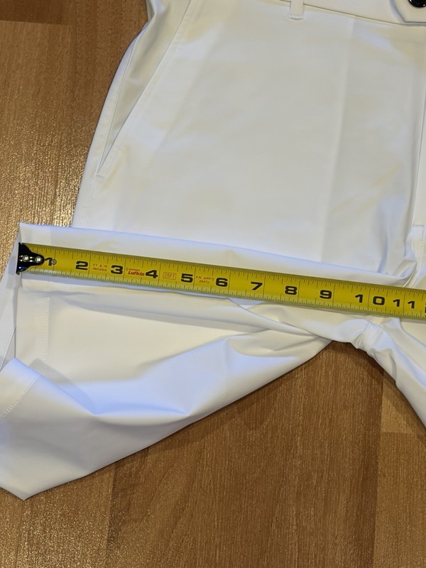 $130 Greyson Golf Shorts Mens Size 34 Montauk Performance Arctic White 10" gallery
