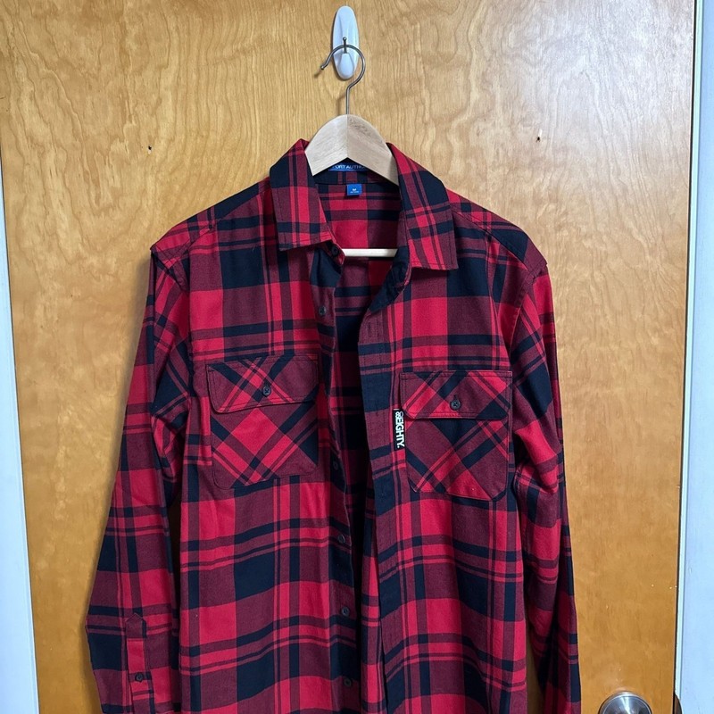 Mafoose Buffalo Plaid Flannel Long Sleeve Shirt Casual Button Down With Pockets
