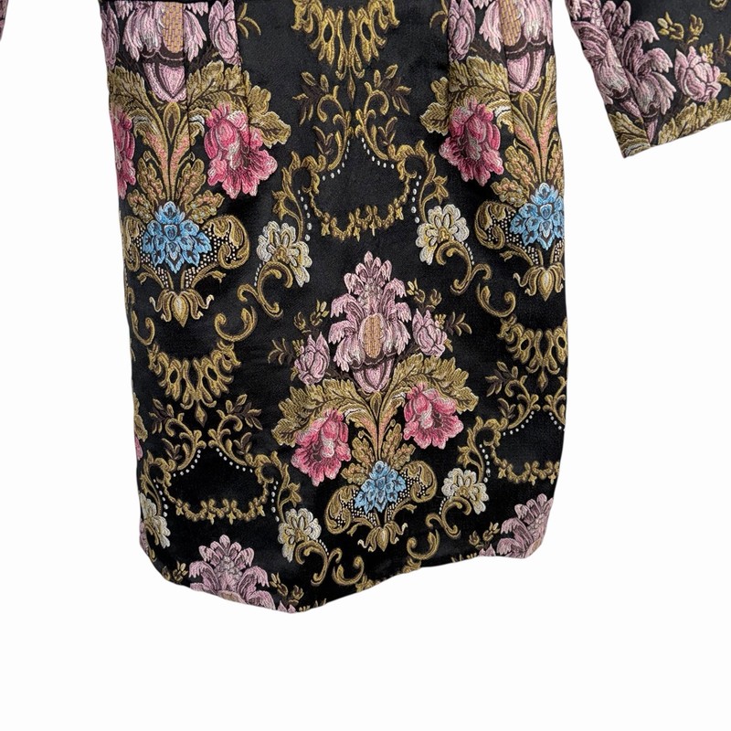 Darling London Hepburn Dress Black Brocade Shift US 10 UK 14 gallery