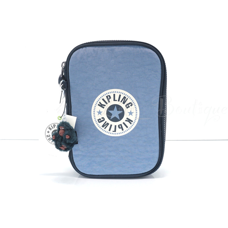 Defect Kipling KI1074 100 Pens Pencil Accessory Case Polyamide True Blue Bold 49