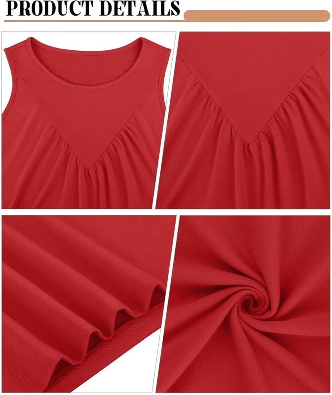 Women Sleeveless Tank Top Loose Fit Flowy Casual Summer Beach Vacation Shirt gallery