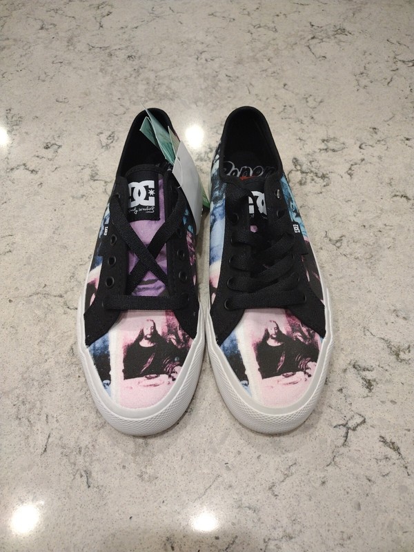 DC Shoes Andy Warhol Manual Mens Black Cream Fashion Trainers - Size 5 US gallery