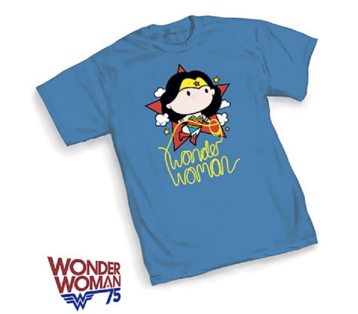 DC WONDER WOMAN CUTIE II Anime Style – BLUE ADULT Licensed T-Shirt S-2XL