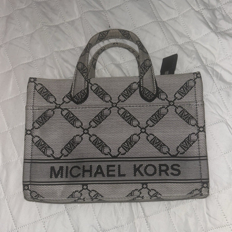 Michael Kors Gigi Small Empire Logo Jacquard Messenger Bag