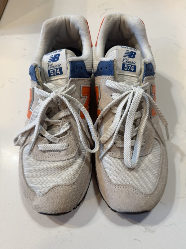 New Balance 574 Classic “Grey Orange Blue” (2018) – Size 10.5