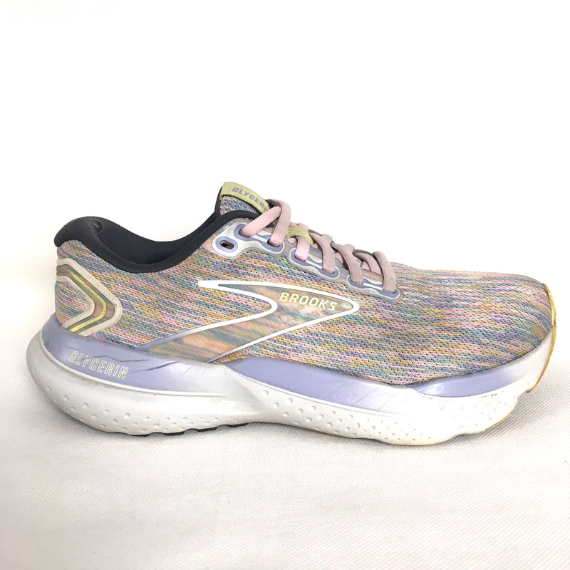 Brooks Shoes Glycerin 21 Womens Size 7 Pink Purple Athletic Running Sneakers gallery