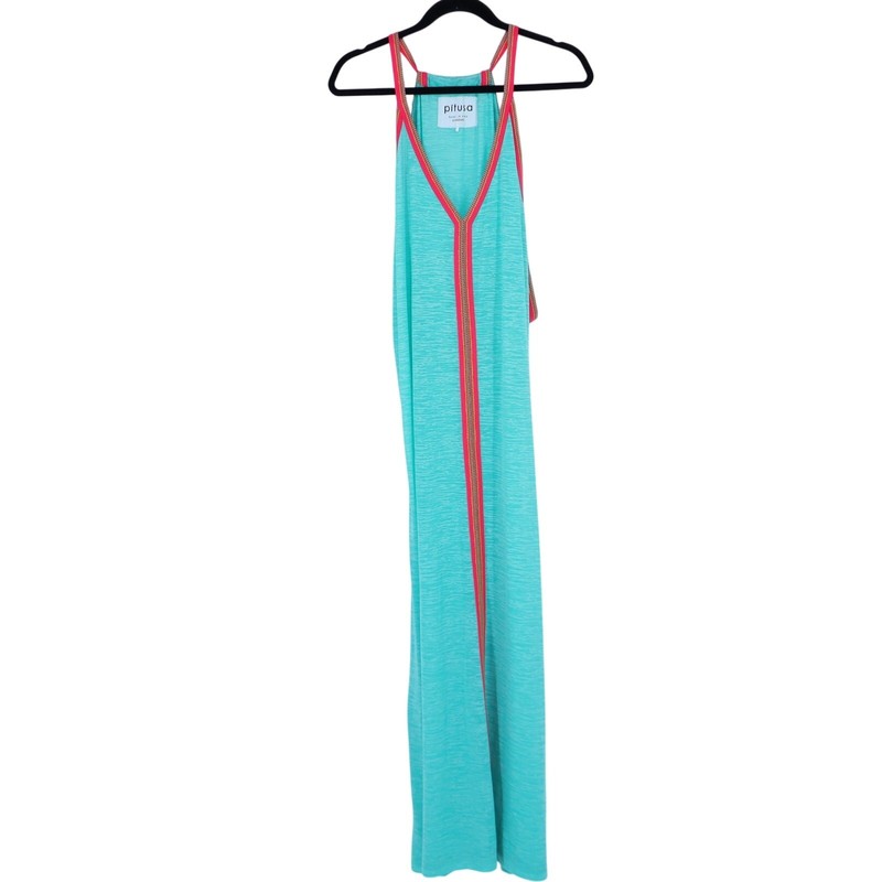 PITUSA Inca Sundress Mint Relaxed Halter Neck Summer Maxi Coverup Women’s OS