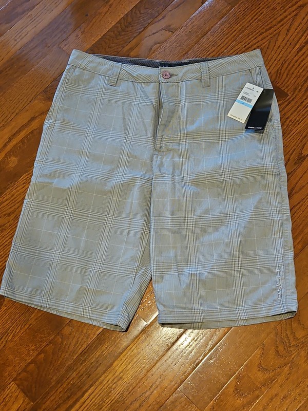 Oneil Shorts Mens 31 Gray Paramount Pockets Casual Outdoors Lightweight NWT