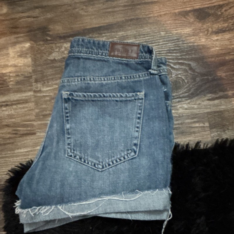 Hollister Women's Ultra High-Rise Mom Denim Shorts 3" Inseam Size 9 W29 Blue gallery