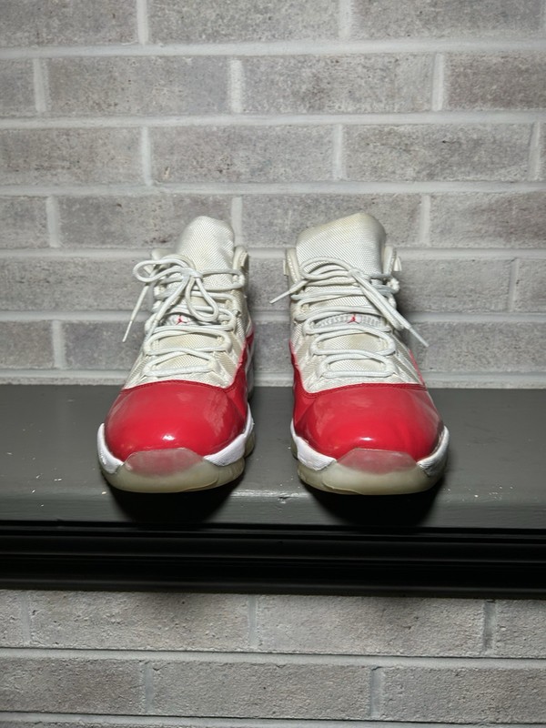 Nike Air Jordan 11 Retro Red White 378037-116 Men Size 12 gallery