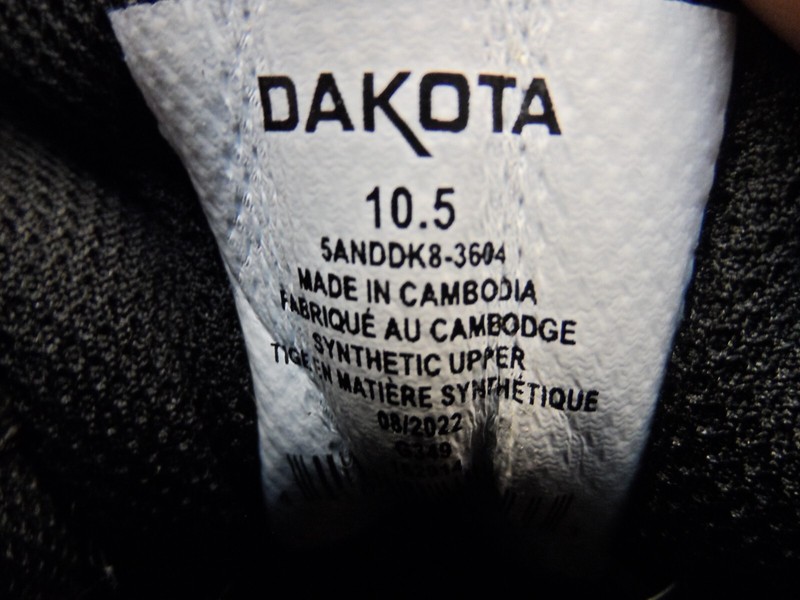DAKOTA Men's 3604 Aluminum Toe Steel Plate Quad Lite Work Shoe Grey Size 10.5M gallery