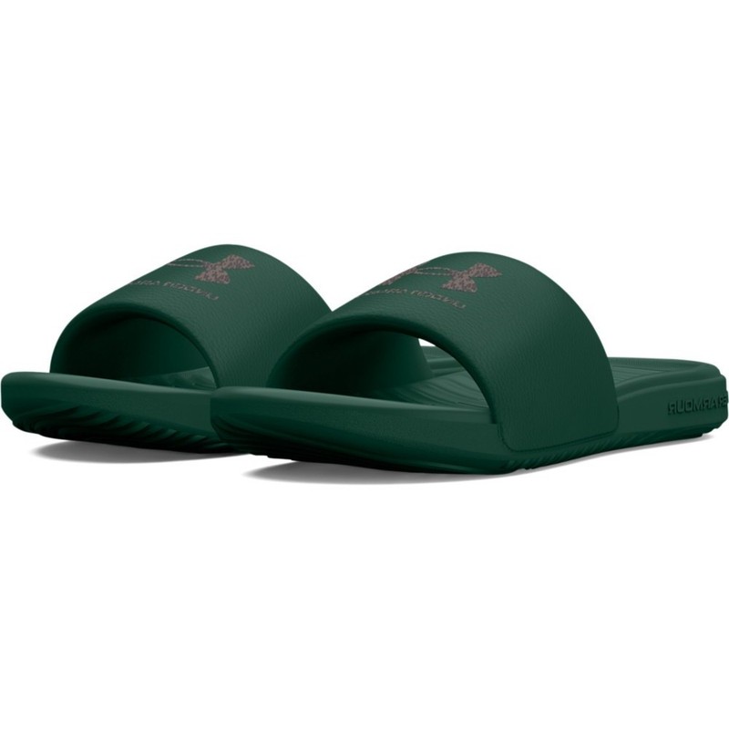 Under Armour 3024437 Women’s UA Ansa Graphic Fix Slides, Greenwood, Size 9