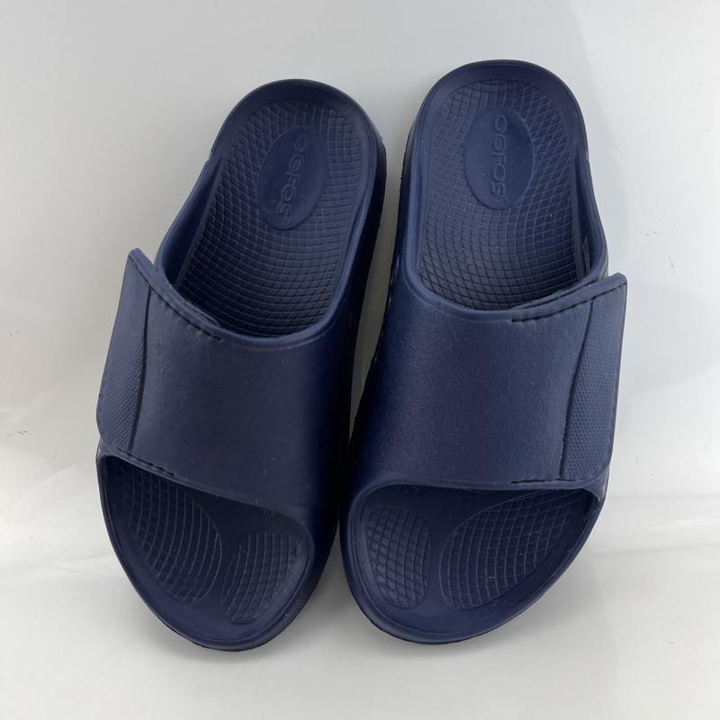 Oofos OOahh Navy Blue Sport Flex Slide Sandals Recovery Footwear EU 38 / W7 M5 gallery