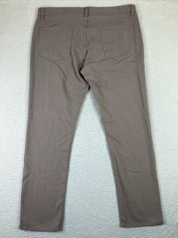 Theory Pants Mens 38 Taupe Gray Haydin Chino Twill Slim Fit Stretch gallery
