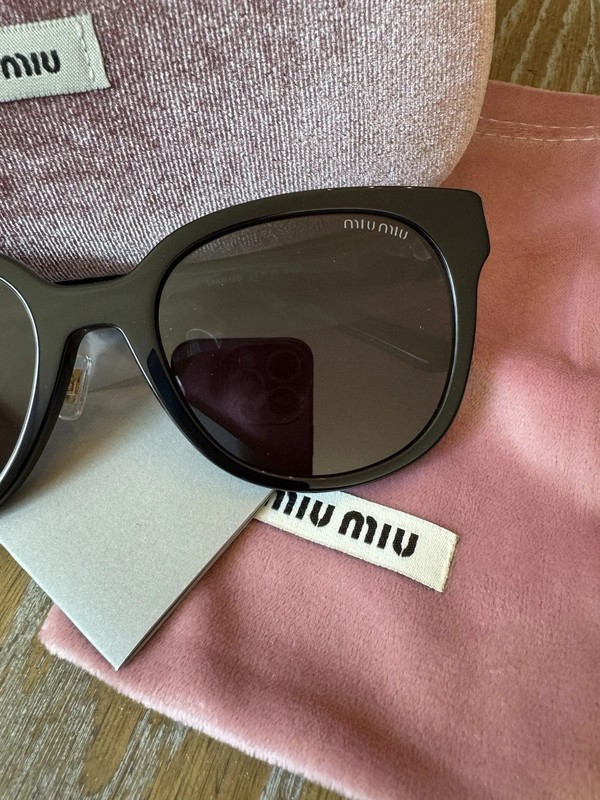 NEW MIU MIU SMU 01Z Black Women Sunglasses MU01ZS gallery